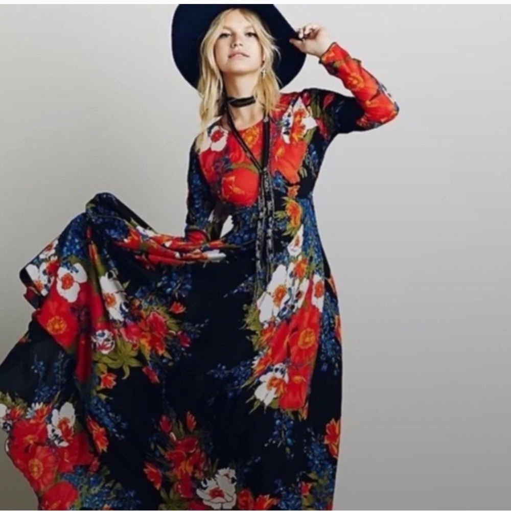 Free people first kiss maxi dress